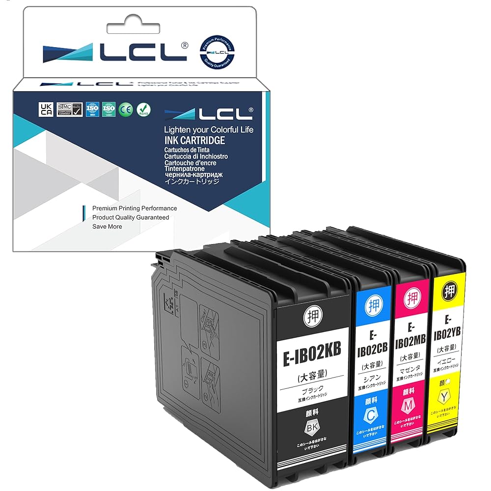 Amazon.co.jp: LCL エプソン用 IB02 IB02KB IB02CB IB02MB